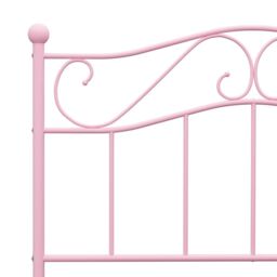 Berkfield Home Bed Frame Pink Metal 90x200 cm - thumbnail 5