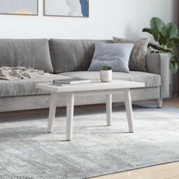 Berkfield Home Table Top White 80x40x2.5 cm Solid Wood Pine Rectangular - thumbnail 2