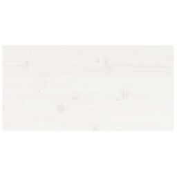 Berkfield Home Table Top White 80x40x2.5 cm Solid Wood Pine Rectangular - thumbnail 4
