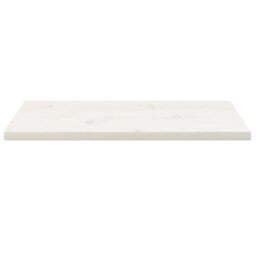 Berkfield Home Table Top White 80x40x2.5 cm Solid Wood Pine Rectangular - thumbnail 3