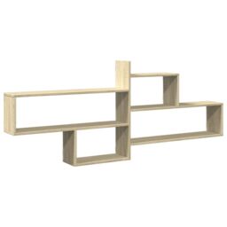 Berkfield Home Wall Shelf Sonoma Oak 167.5x18x68 cm Engineered Wood in Brown - thumbnail 2
