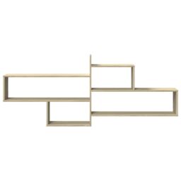 Berkfield Home Wall Shelf Sonoma Oak 167.5x18x68 cm Engineered Wood in Brown - thumbnail 4