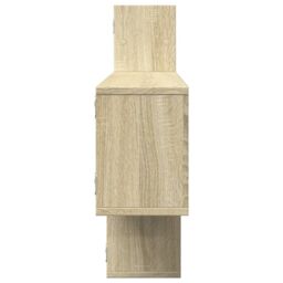 Berkfield Home Wall Shelf Sonoma Oak 167.5x18x68 cm Engineered Wood in Brown - thumbnail 5