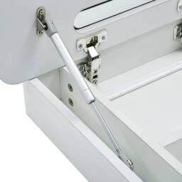Berkfield Home LED Bathroom Mirror Cabinet 80x9.5x55 cm in White - thumbnail 6