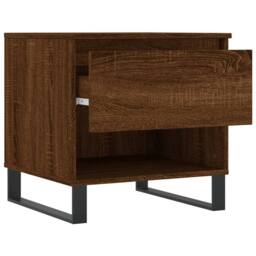 Berkfield Home Coffee Tables 2 pcs Brown Oak 50x46x50 cm Engineered Wood - Size: 50 x 46 x 50 cm - thumbnail 7