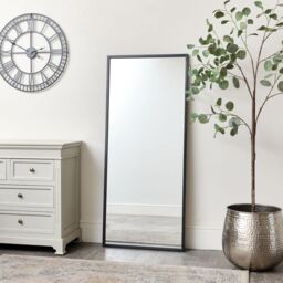 Melody Maison Large Black Rectangle Wall Mirror 60cm X 140cm - Size: 60 cm X 140 cm - thumbnail 4