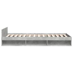 Berkfield Home Bed Frame with Drawer without Mattress Concrete Grey 90x200 cm - thumbnail 5