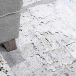 Kukoon Grey Gold Metallic Distressed Abstract Rug in Metallic Gold - Size: 120 cm x 170 cm - thumbnail 3