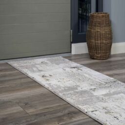 Kukoon Grey Gold Metallic Distressed Abstract Rug in Metallic Gold - Size: 120 cm x 170 cm - thumbnail 6