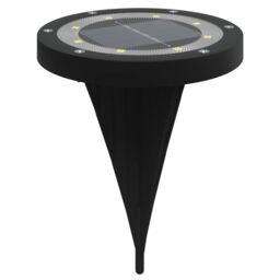 Berkfield Home Solar Ground Lights with Ground Spikes Outdoor 12 pcs Warm White in Black - thumbnail 5