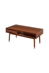 Dawson Midcentury Modern Wooden Coffee Table Living Room - thumbnail 3