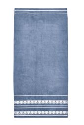 Catherine Lansfield 'Anchors' Cotton Extra Large Beach Towel in Blue - thumbnail 4