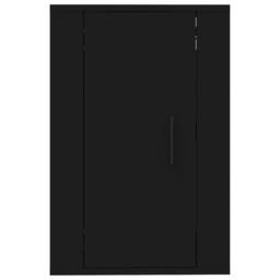 Berkfield Home Wall Mounted TV Cabinet Black 40x34.5x60 cm - thumbnail 5