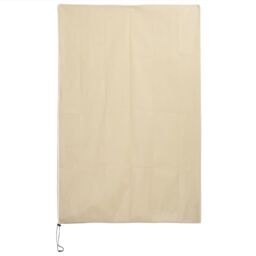 Berkfield Home Plant Fleece Covers with Zip 2 pcs 70 g/m¬≤ 1x1.55 m in Beige - thumbnail 3