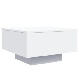 Berkfield Home Coffee Table White 55x55x31 cm Engineered Wood - Size: 55 x 55 x 31 cm - thumbnail 2