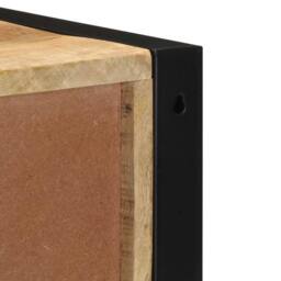 Berkfield Home Bedside Cabinet 40x35x40 cm Solid Rough Wood Mango in Brown - Size: 40 x 35 x 40 cm - thumbnail 9