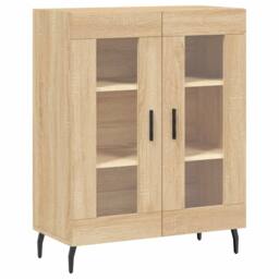 Berkfield Home Sideboard Sonoma Oak 69.5x34x90 cm Engineered Wood in Light Tan