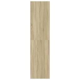 Berkfield Home Wardrobe Sonoma Oak 80x50x200 cm Engineered Wood in Light Brown - Size: 80 x 50 x 200 cm - thumbnail 5