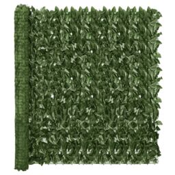 Berkfield Home Balcony Screen with Dark Green Leaves 200x150 cm - thumbnail 2