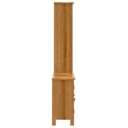 Berkfield Home 2 Piece Bathroom Furniture Set Solid Wood Pine in Brown - thumbnail 6