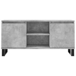Berkfield Home TV Cabinet Concrete Grey 104x35x50 cm Engineered Wood - Size: 104 x 35 x 50 cm - thumbnail 5