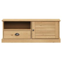 Berkfield Home TV Cabinet VIGO 106x40x40 cm Solid Wood Pine in Brown - Size: 106 x 40 x 40 cm - thumbnail 5