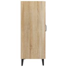 Berkfield Home Sideboard Sonoma Oak 69.5x34x90 cm Engineered Wood in Light Tan - thumbnail 8