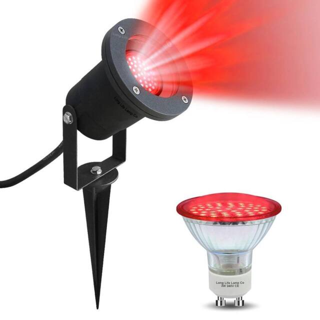 SPETLEK Red & black LED Garden Spike Ground Outdoor Light - image 1