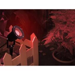 SPETLEK Red & black LED Garden Spike Ground Outdoor Light - thumbnail 3