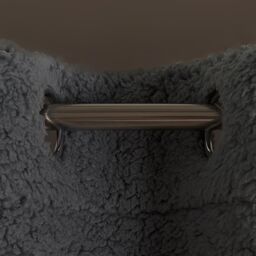 OHS Teddy Fleece Eyelet Curtains Thermal Pair Ready Made Soft Thick Fabric Ring Top in Grey - Size: 168 cm width x 183 cm drop - thumbnail 5