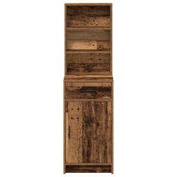 Berkfield Home Highboard Old Wood 40x41x135 cm in Brown - Size: 40 x 41 x 135 cm - thumbnail 6