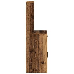 Berkfield Home Highboard Old Wood 40x41x135 cm in Brown - Size: 40 x 41 x 135 cm - thumbnail 7