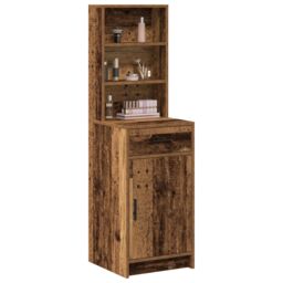 Berkfield Home Highboard Old Wood 40x41x135 cm in Brown - Size: 40 x 41 x 135 cm - thumbnail 3