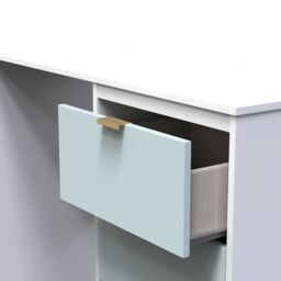 Ready Assembled 2 U Denver 6 Drawer Kneehole Desk (Ready Assembled) in Duck Egg Blue - thumbnail 5