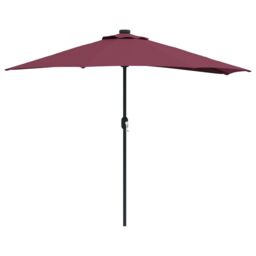 Berkfield Home Garden Parasol Bordeaux red Standard Fabric - thumbnail 2