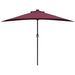 Berkfield Home Garden Parasol Bordeaux red Standard Fabric - thumbnail 5