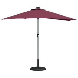 Berkfield Home Garden Parasol Bordeaux red Standard Fabric - thumbnail 3