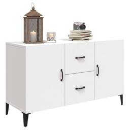 Berkfield Home Sideboard White 100x36x60 cm Engineered Wood - Size: 100 x 36 x 60 cm - thumbnail 4