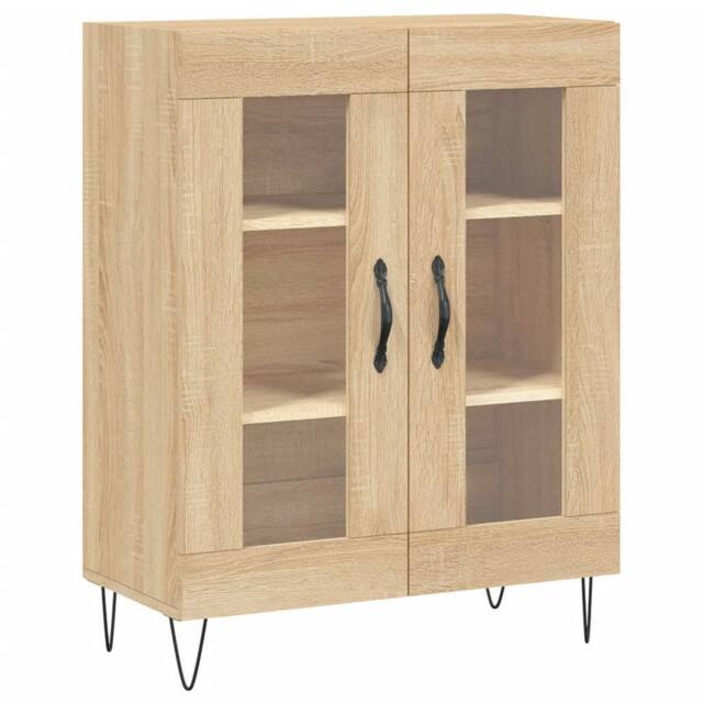 Berkfield Home Sideboard Sonoma Oak 69.5x34x90 cm Engineered Wood in Brown - image 1