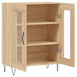 Berkfield Home Sideboard Sonoma Oak 69.5x34x90 cm Engineered Wood in Brown - thumbnail 6