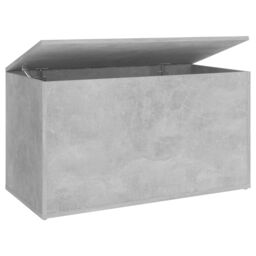 Berkfield Home Storage Chest Concrete Grey 84x42x46 cm Engineered Wood - Size: 84 x 42 x 46 cm - thumbnail 2
