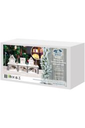 Netagon Battery Powered Wooden Light Up Festive Scene in White - thumbnail 3