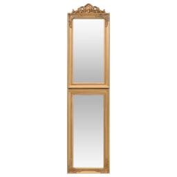 Berkfield Home Free-Standing Mirror Gold 40x160 cm - thumbnail 3