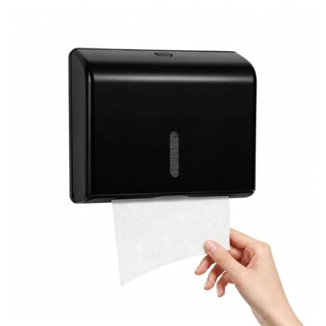 Kelvenix Black Wall Mount ABS Multifold Paper Towel - image 1
