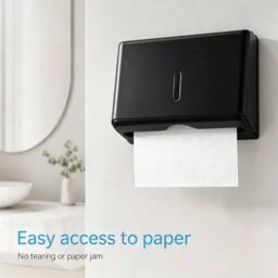 Kelvenix Black Wall Mount ABS Multifold Paper Towel - thumbnail 5