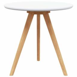 Berkfield Home Modern Coffee Table Set Solid Wood Walnut & Engineered Wood in White - thumbnail 5
