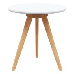 Berkfield Home Modern Coffee Table Set Solid Wood Walnut & Engineered Wood in White - thumbnail 6