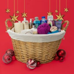 JVL Hand Woven Acacia Oval Laundry Willow Storage Basket with Lining in Gold - Size: Small - thumbnail 4