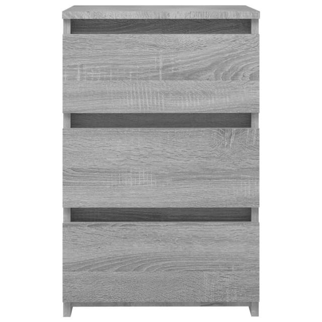 Berkfield Home Decorative Bed Cabinet Grey Sonoma 40x35x62.5 cm Engineered Wood - image 1