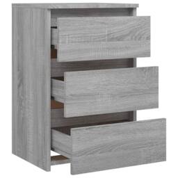 Berkfield Home Decorative Bed Cabinet Grey Sonoma 40x35x62.5 cm Engineered Wood - thumbnail 5